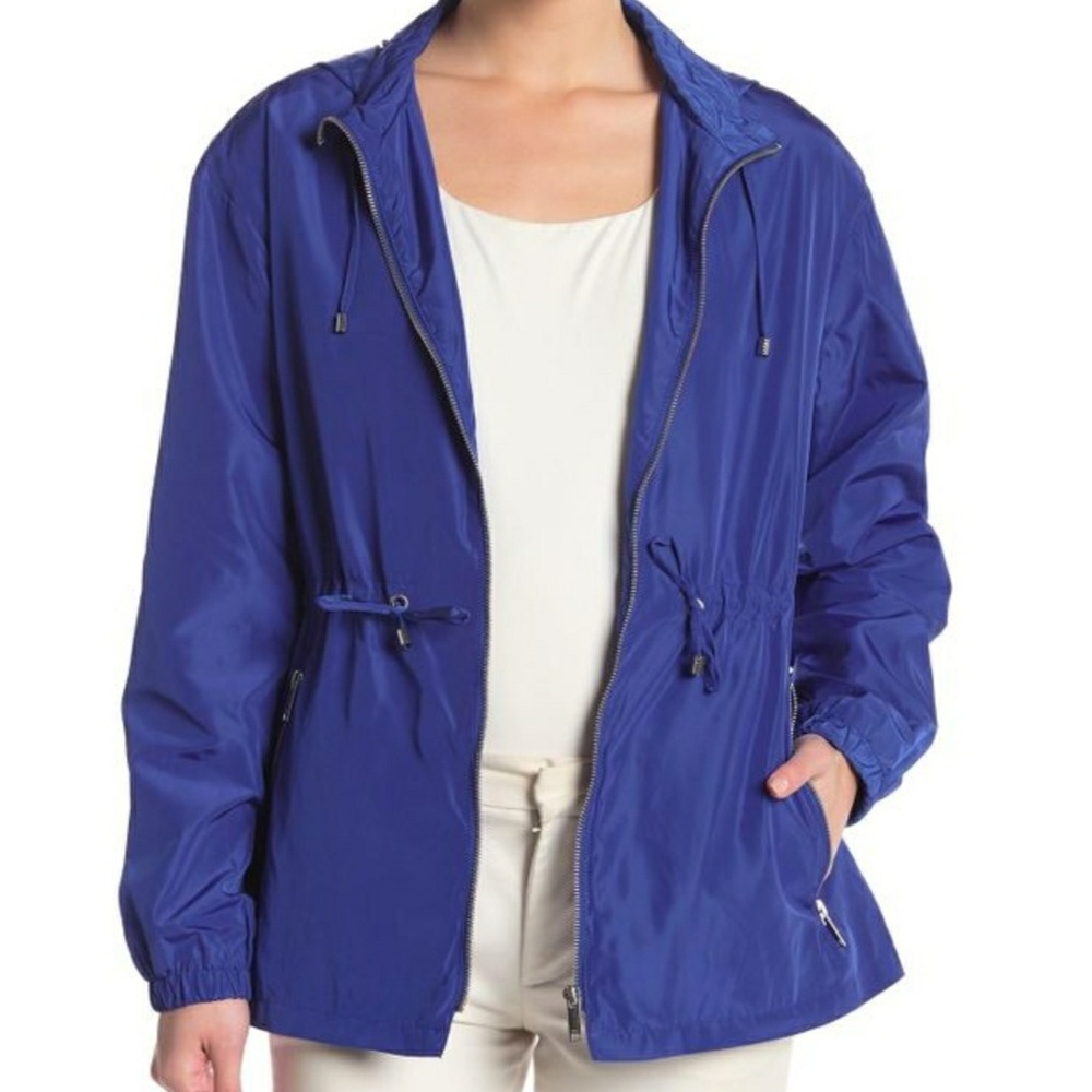DKNY BLUE ZIP HOODIE JACKET NWT
